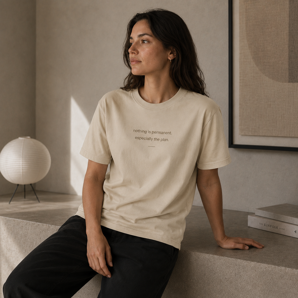 nothing is permanent. tonal tee