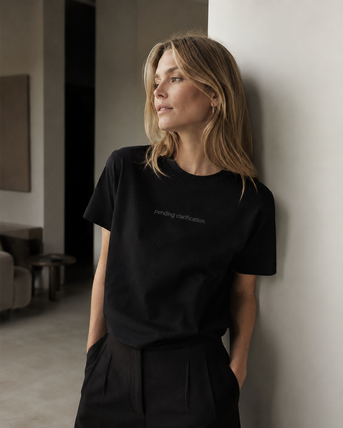 pending clarification. tonal tee